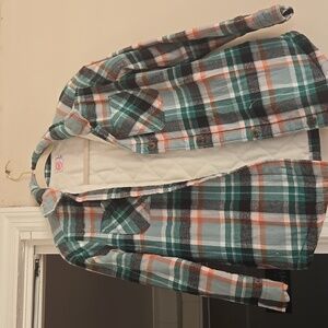 Wonder Nation Plaid Flannel Shirt Jacket